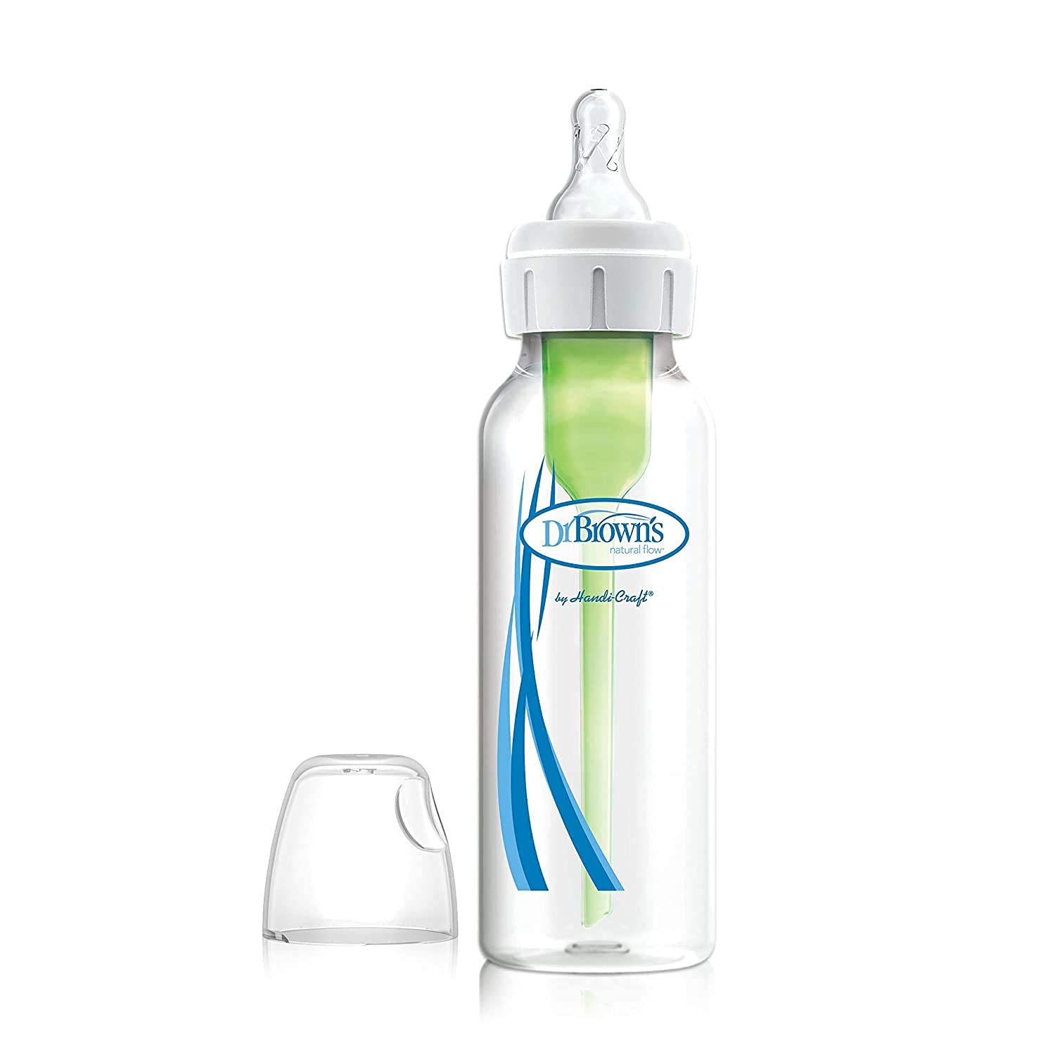 Dr. Brown's Anti-colic Options+ Baby Bottle, Narrow (250 ml-White