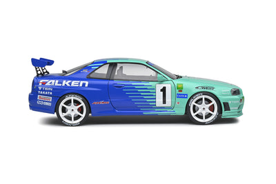 2001 Nissan Skyline GT-R R34 Falken 1:18 Diecast Scale Model | Solido