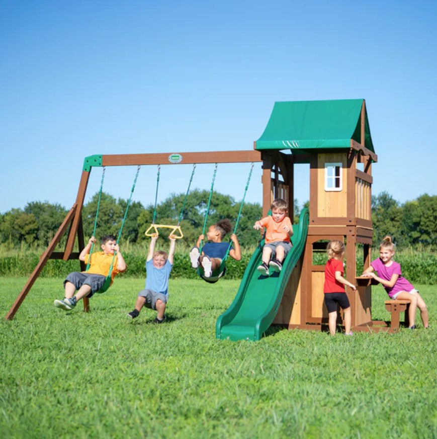 Backyard Discovery: Lakewood Swing Set – Krazy Caterpillar