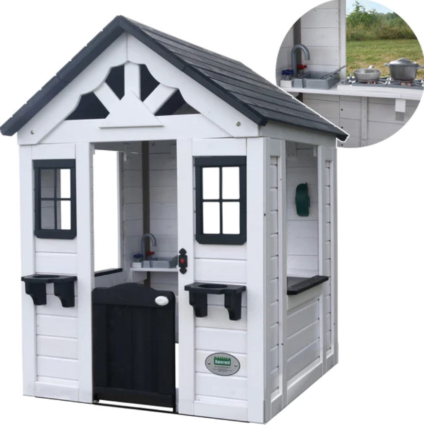 Backyard Discovery: Sweetwater Playhouse- White – Krazy Caterpillar