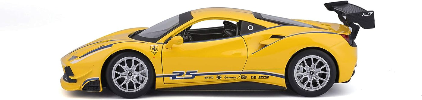 Bburago Ferrari Racing 488 Challenge 1:24 Yellow