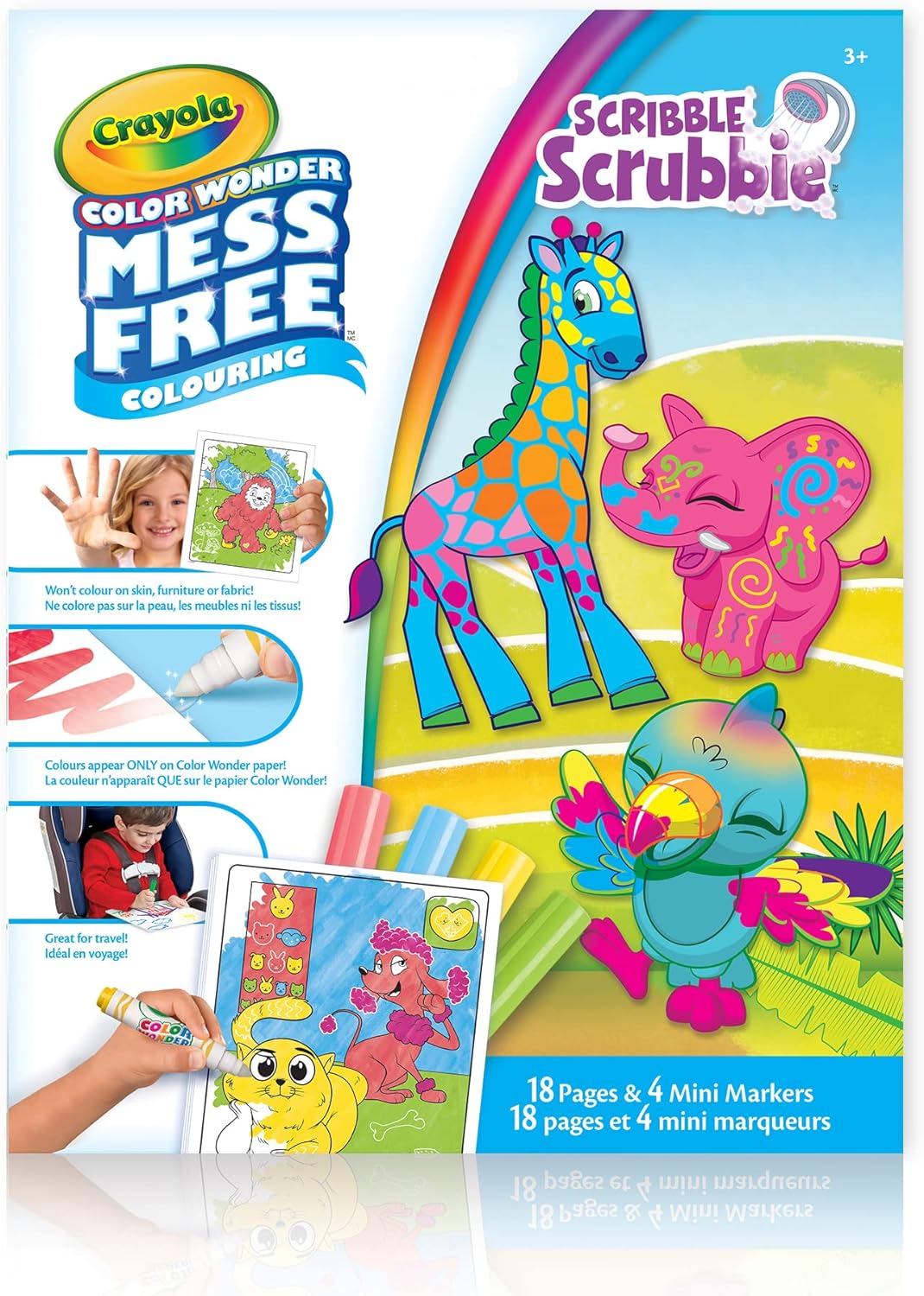 Crayola Color Wonder Mess-Free Colouring Pages & Mini Markers, Scribbl