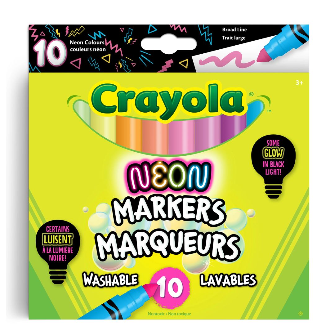 Crayola: Neon Washable Markers, 10 Count