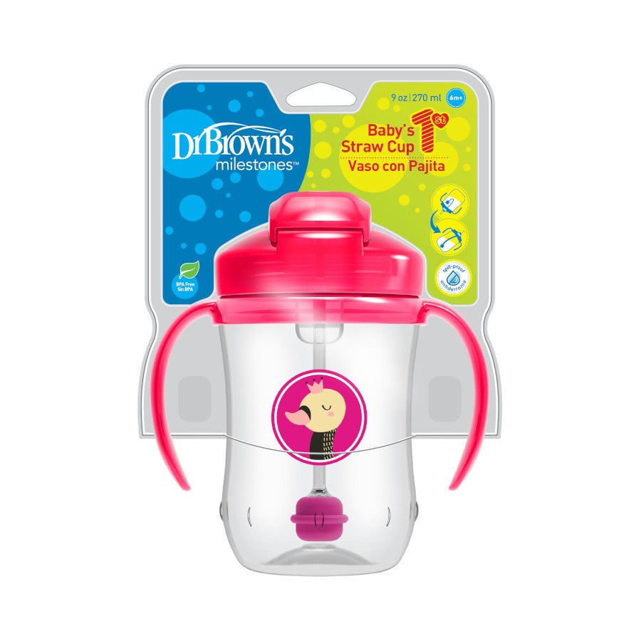 Dr. Brown’s® Baby’s First Straw Cup -Pink