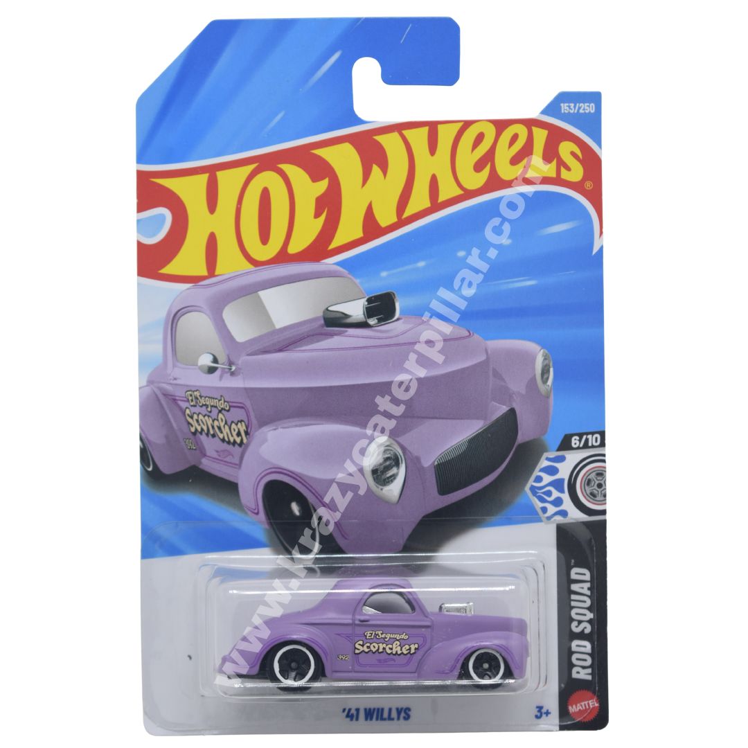 ホットウィール '41 ウィリス ウィリーズ　マットパープル　② Hot Wheels '41 Willys - Purple – Krazy Caterpillar