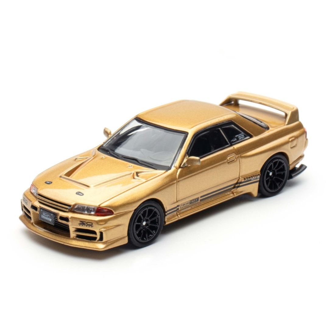 INNO64 スカイラインGT-R トップシークレットVR32 サテンゴールド INNO64: Top Secret BNR32 GT-R (650R) - Gold – Krazy Caterpillar