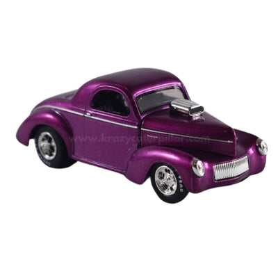 M2 Machine 1941 Willys Coupe Purple - 1:64 Die-Cast Scale Model