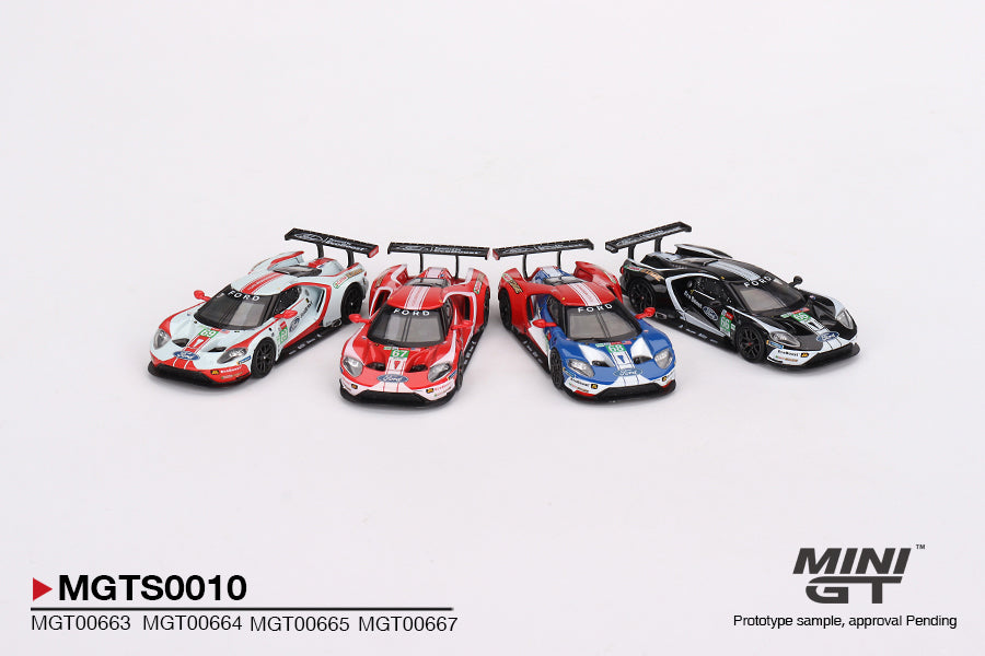 MINI GT Ford GT LM GTE PRO ミニカー6台セット MINI GT: Ford GT LMGTE PRO 2019 24 Hrs of Le Mans Ford Chip