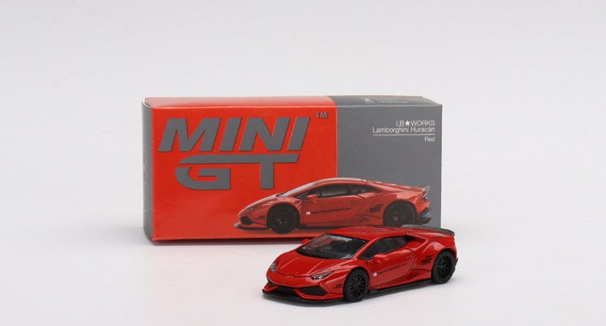 LB☆WORKS Lamborghini Huracan ver. 2 Red - Scale: 1:64 | Mini GT