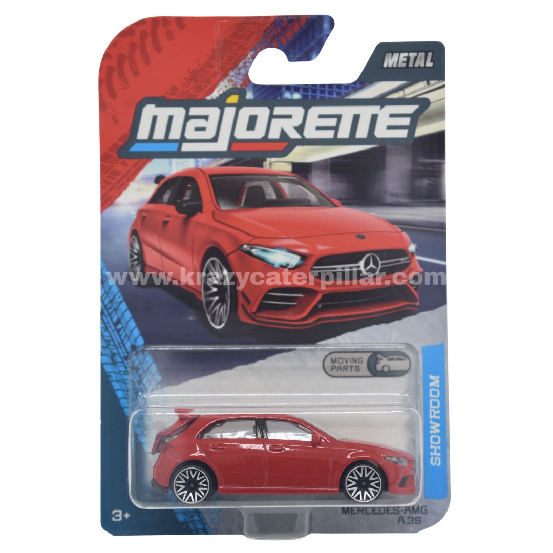 Majorette Mercedes-AMG A 35 4Matic Rossa | Modellino Die-Cast Con Ruota Libera E Carta Collezione - 2