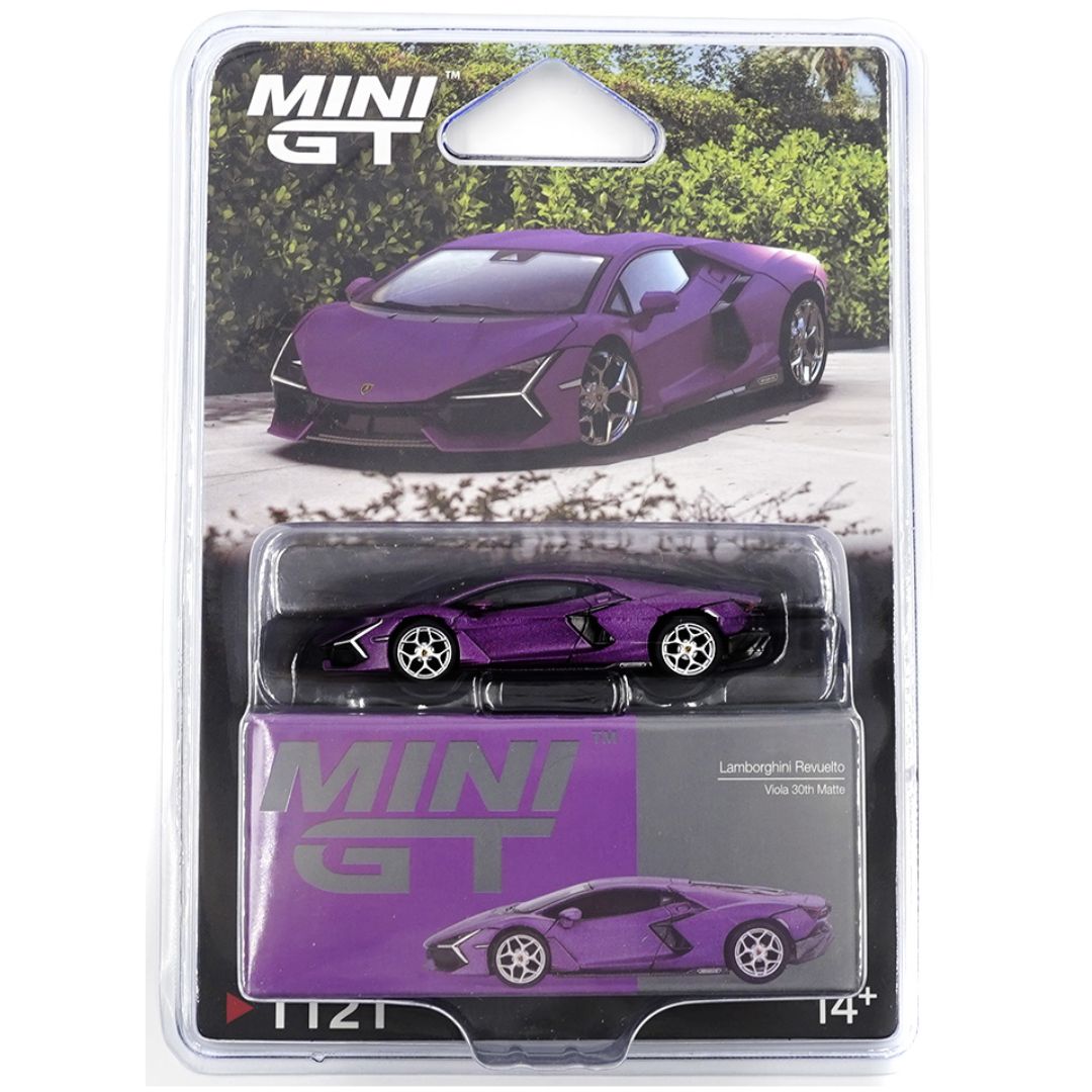 Mini GT Blister #1121: Lamborghini Revuelto Viola 30th Matte