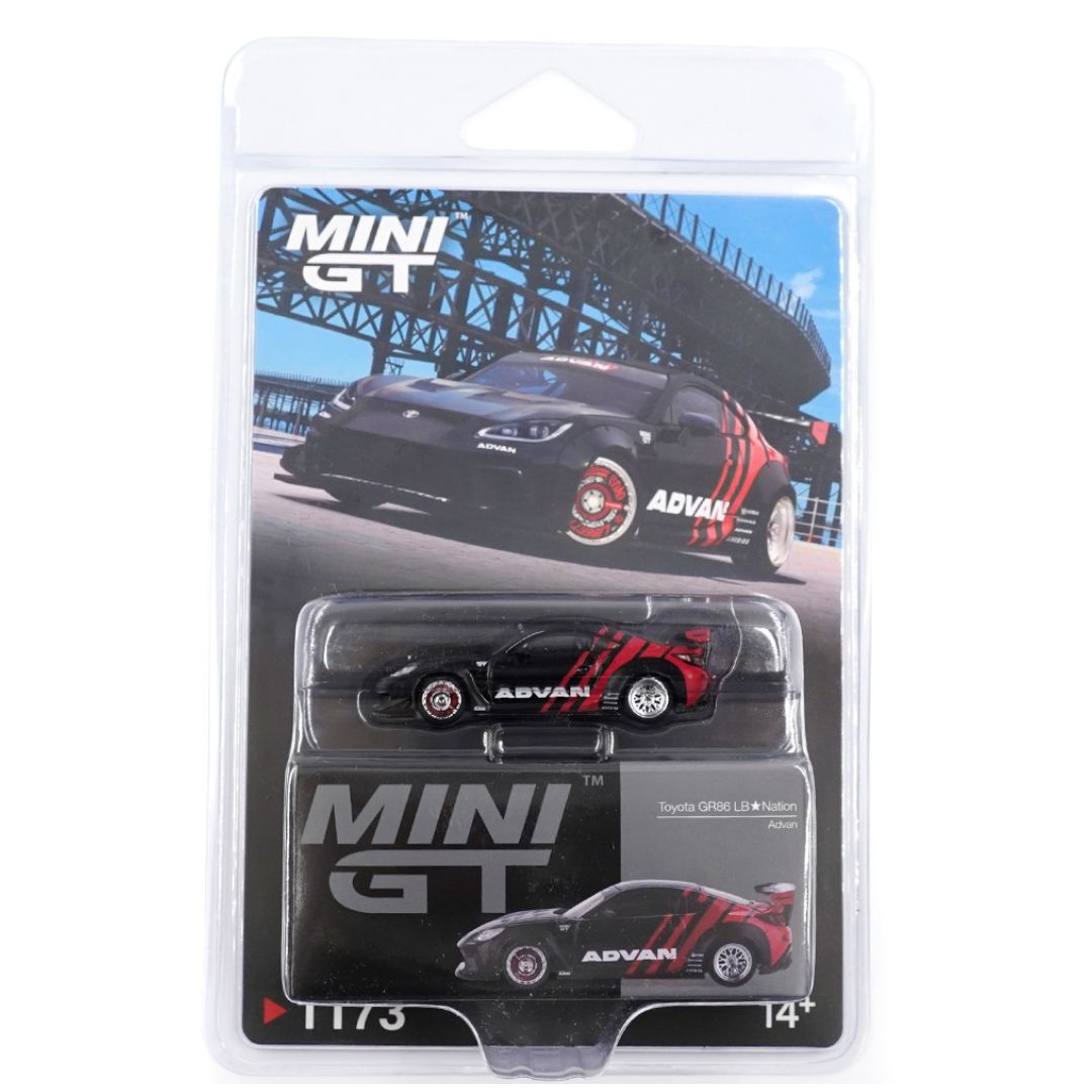 Mini GT Blister #1173: Toyota GR86 LB☆Nation Advan – Krazy