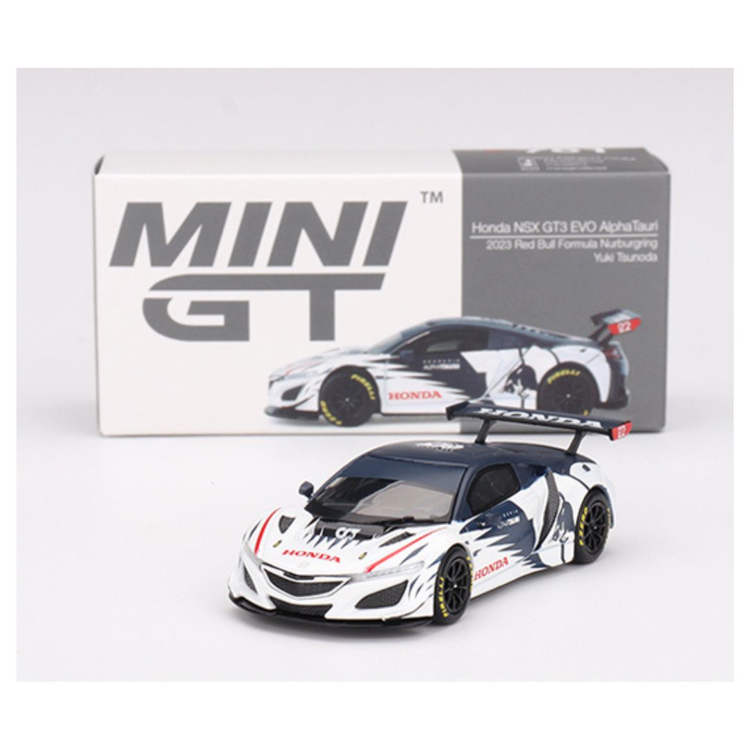 Mini GT Honda NSX GT3 EVO AlphaTauri Yuki Tsunoda 2023 Red Bull