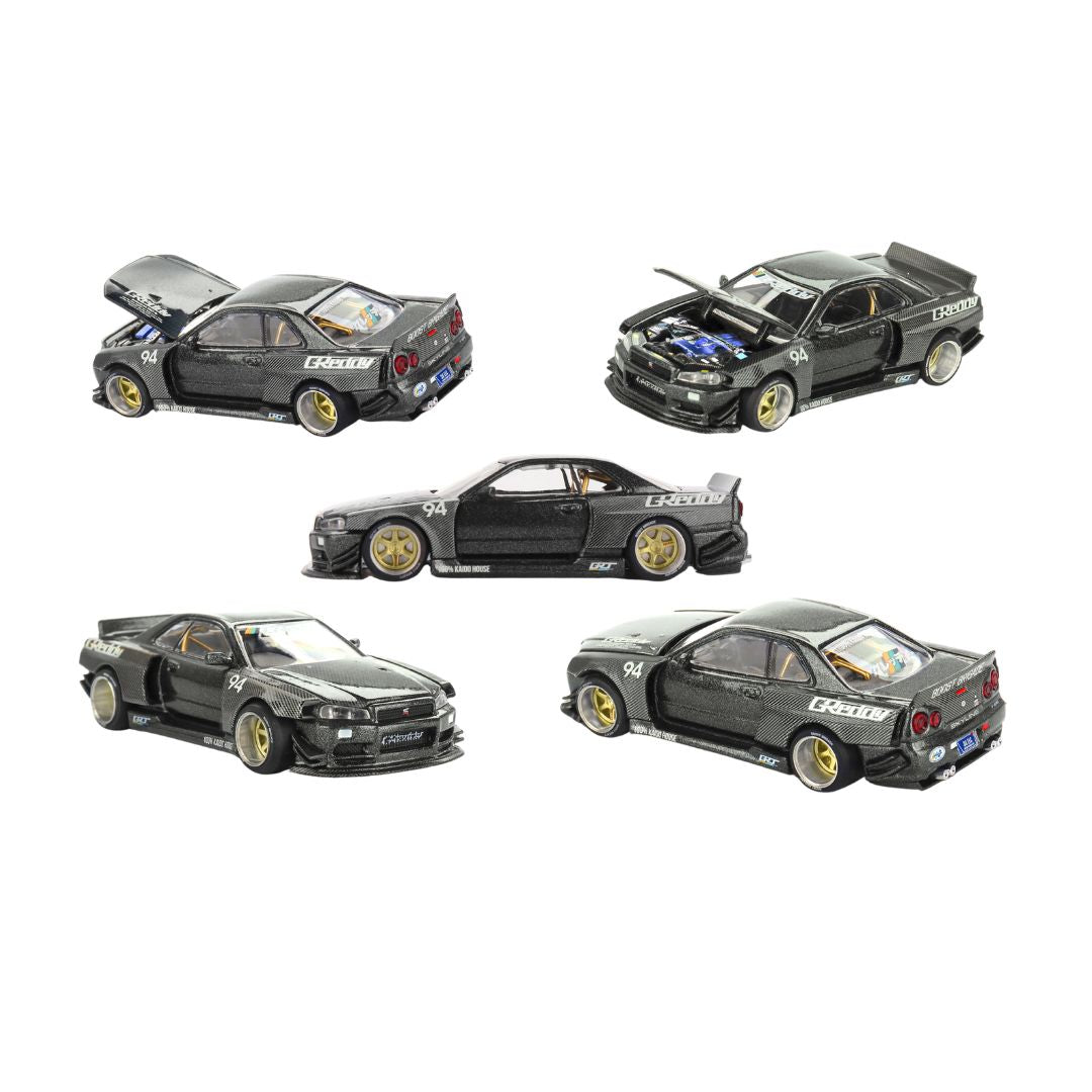Mini GT Kaido House #222: Nissan Skyline GT-R (R34) Kaido Works