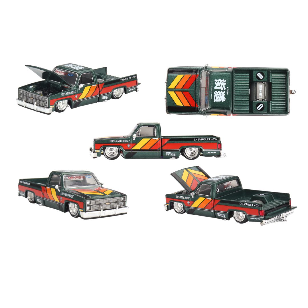 KAIDO HOUSE Chevrolet Silverado 2台セット Mini GT Kaido House #226: Chevrolet Silverado KAIDO WORKS V3