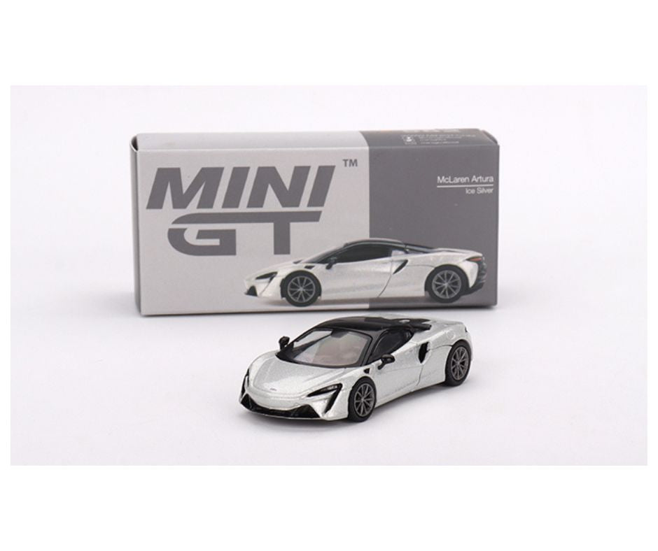 Mini GT McLaren Artura Ice Silver – Krazy Caterpillar