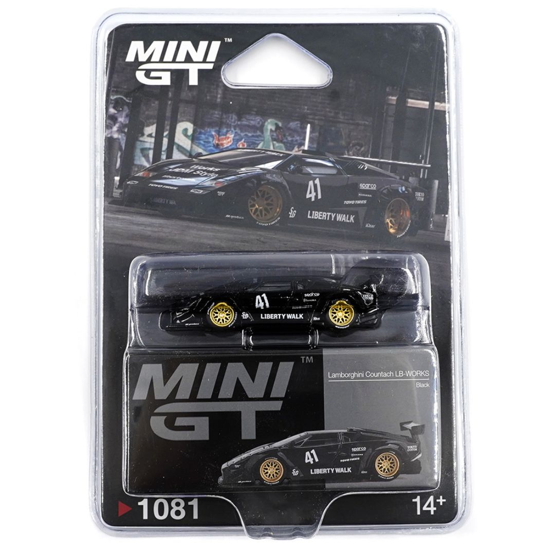 MINI GT LBWK ブラック 179 Mini GT Blister #1081: Lamborghini Countach LB-Works Black – Krazy