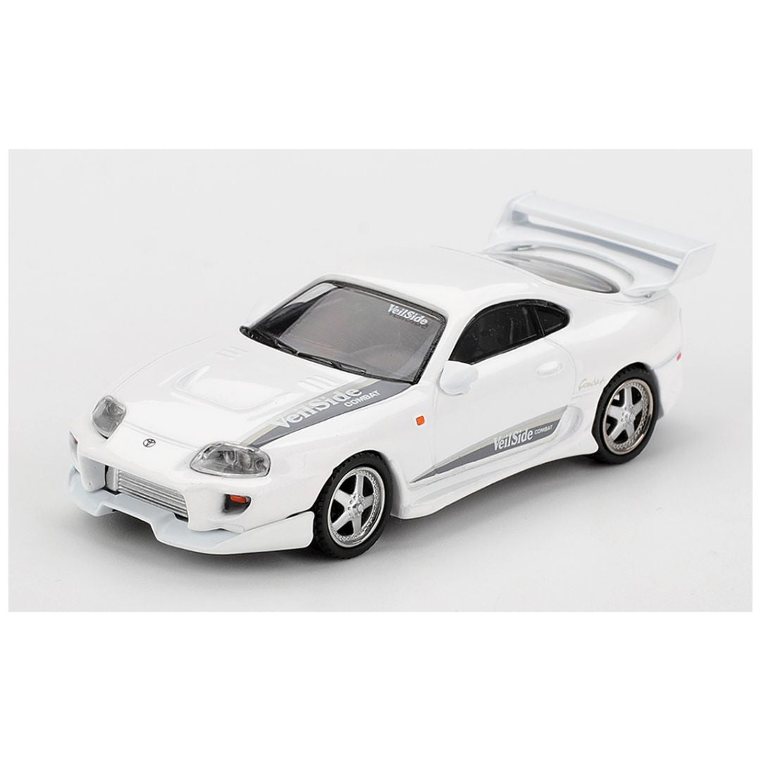 Mini GT #1104: Toyota Supra VeilSide Combat V-I White – Krazy