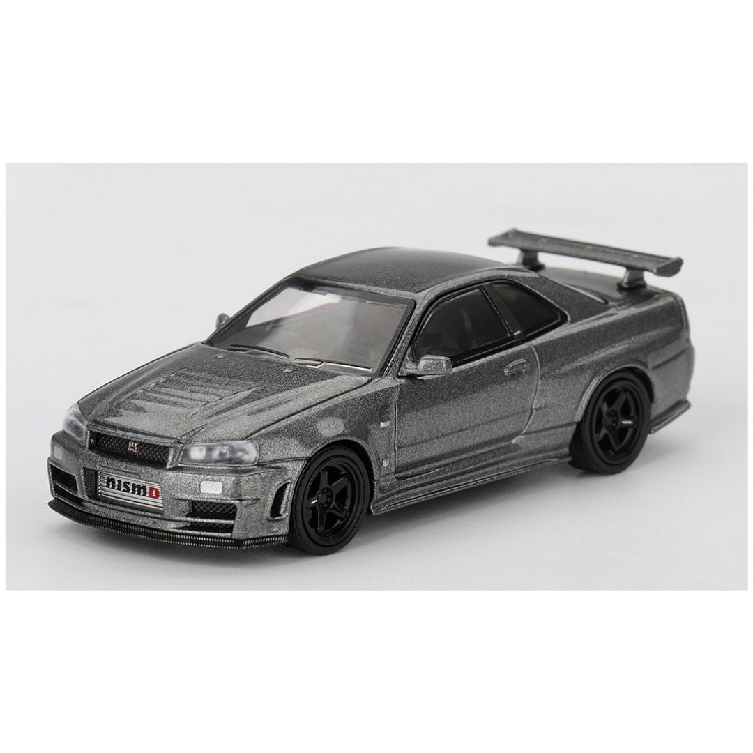 Mini GT #1160: Nissan Skyline GT-R Dark Metal Gray (NISMO BNR34