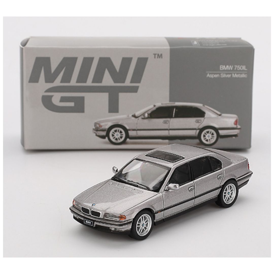 Mini GT #792: BMW 750IL Aspen Silver Metallic – Krazy Caterpillar