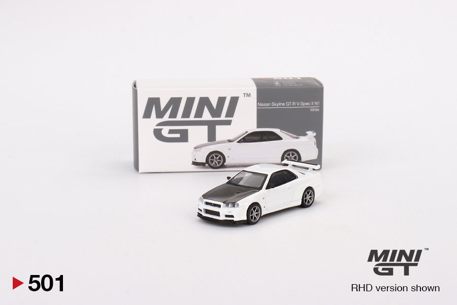 ミニカー MINIGT NissanSkyline GT-R R34 V-Spec II MINI GT Nissan Skyline GT-R (R34) V-Spec II - MINIATURE TOY SHOP