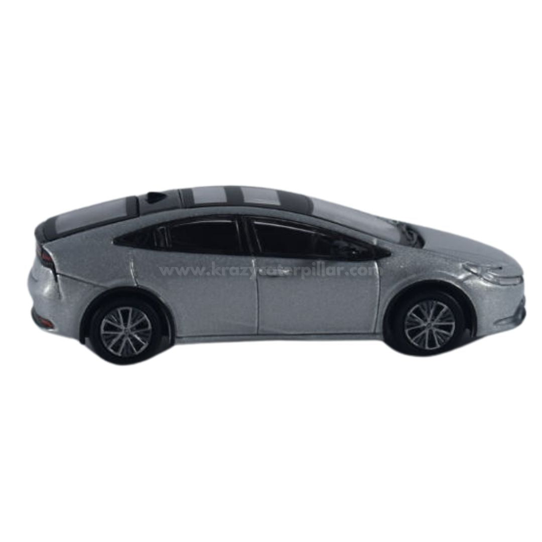 Para64 2023 Toyota Prius Cutting Edge Silver - 1:64 Dis Cast Scale Model