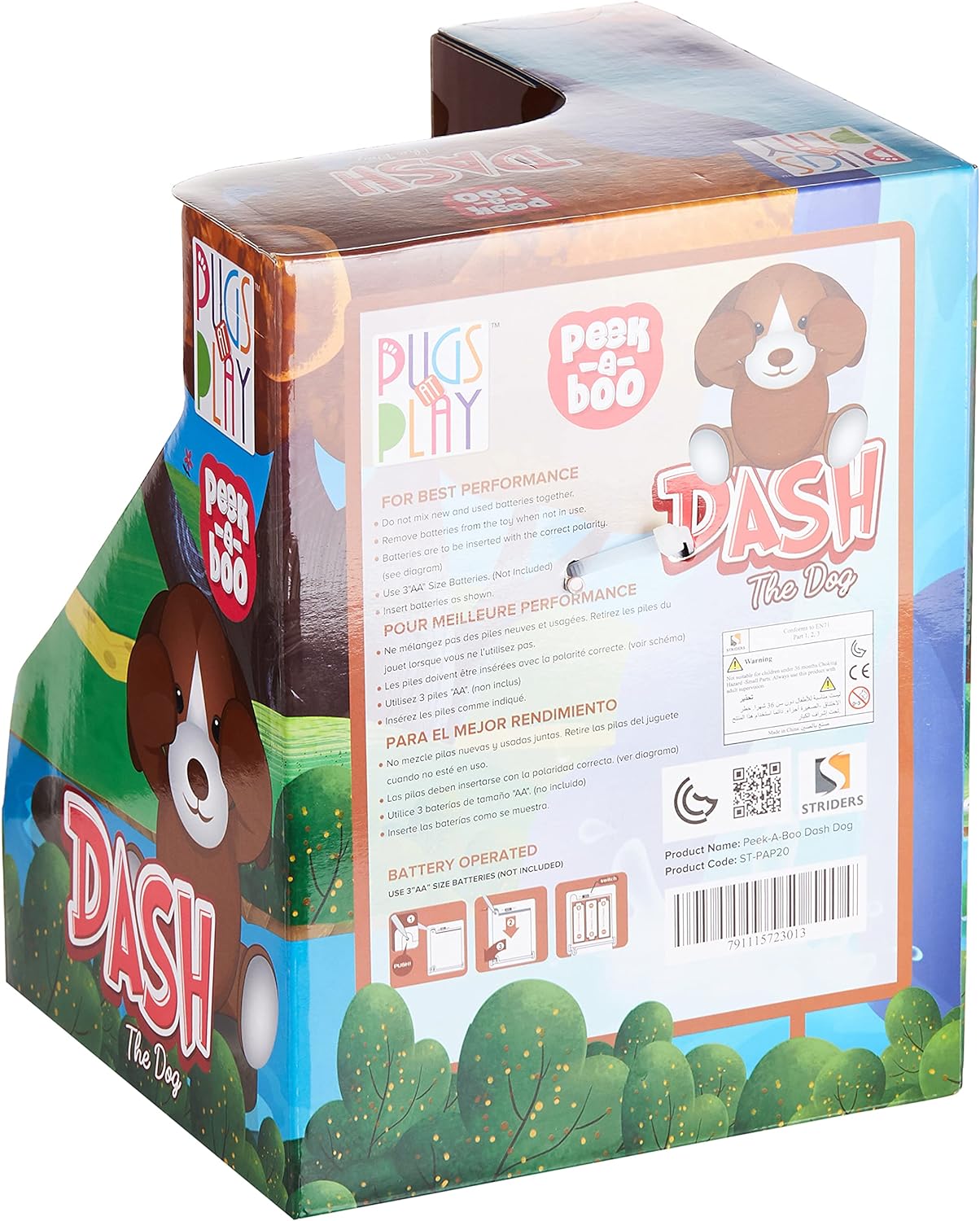 Dash The Dog (Peek-a-Boo Interactive Plush) | Push