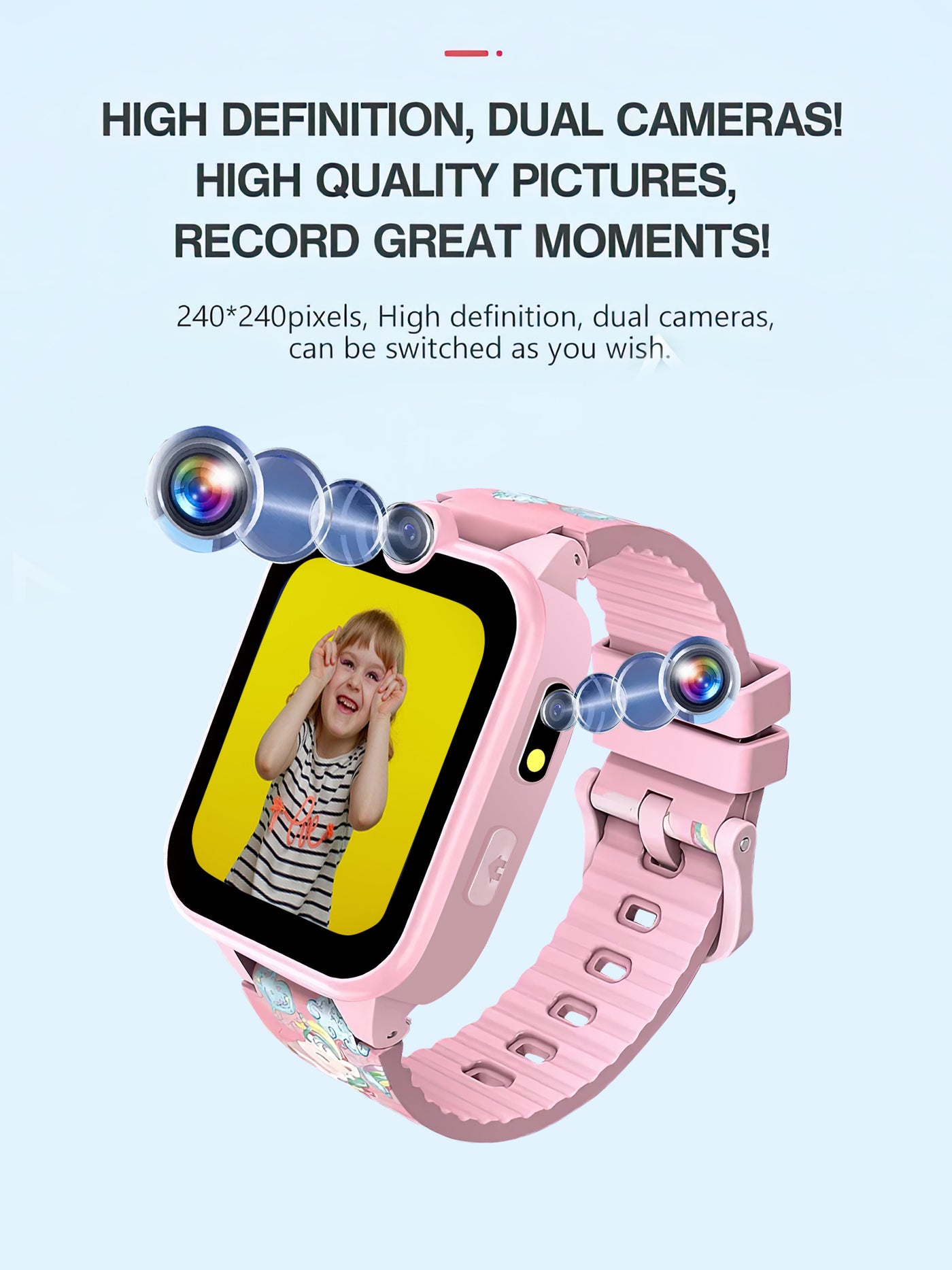 Spiky: Griffin - Pink Smart Watch  for Kids