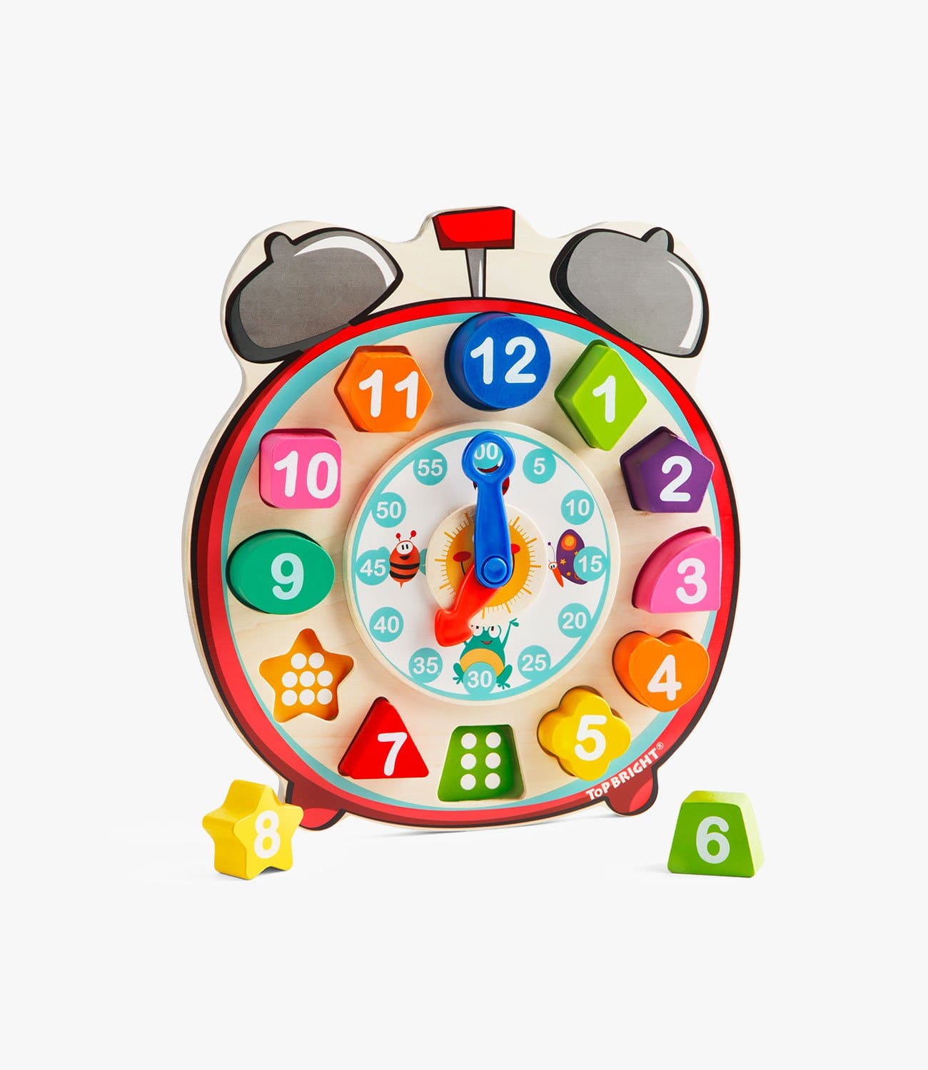 Wooden Shape Sorting Clock | Top Bright by Top Bright Toys Toy