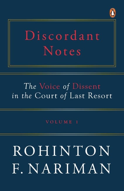Discordant Notes, Volume 1 - Hardcover | Rohinton Fali Nariman