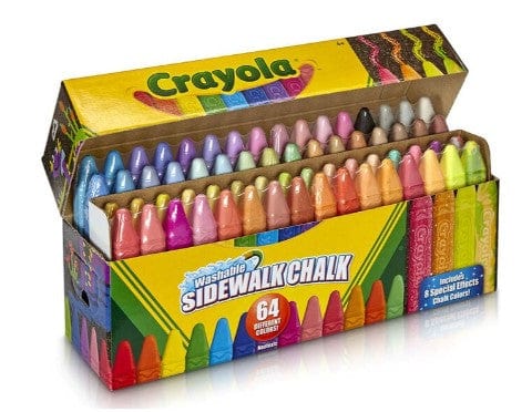 Washable Sidewalk Chalk: 64 Count 