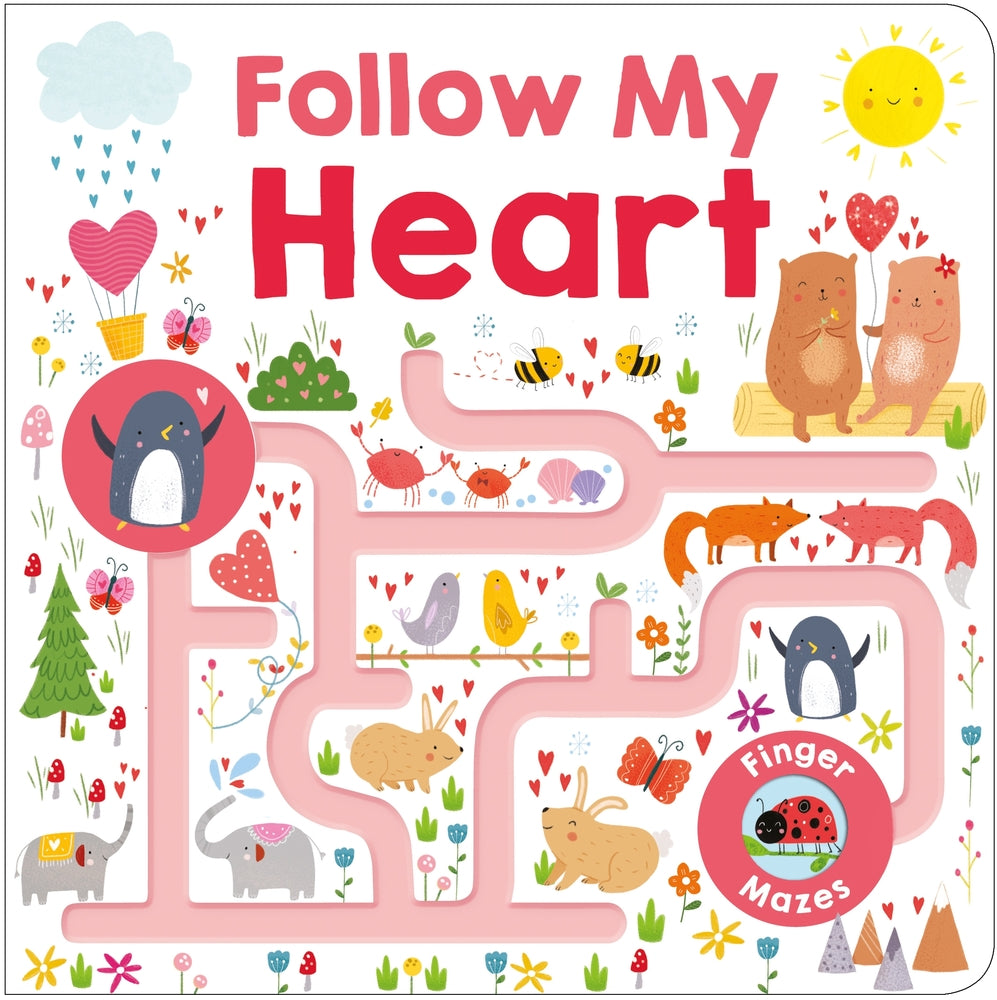 Maze Book: Follow My Heart - Board Book | Priddy Books