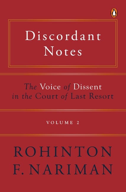Discordant Notes, Volume 2 - Hardcover | Rohinton Fali Nariman