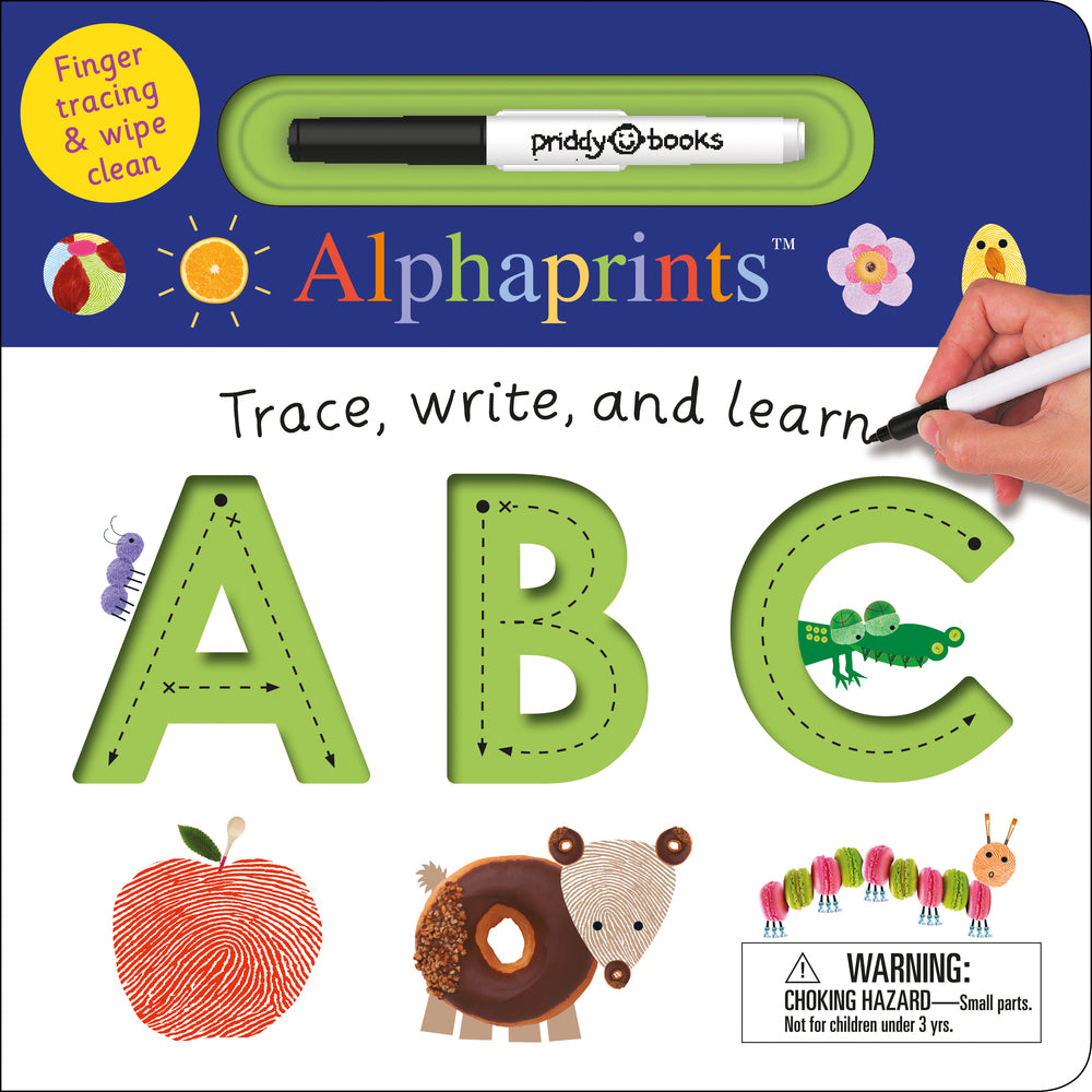 Alphaprints: Trace, Write, and Learn ABC - Board Book | Priddy Books