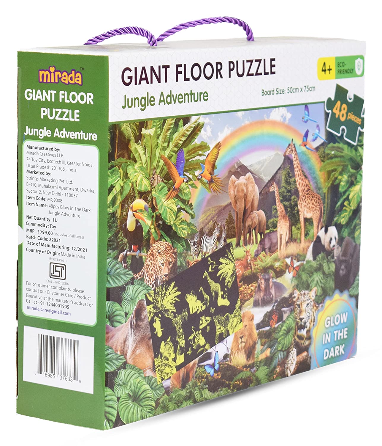 Jungle Adventure: Giant Floor Puzzle - Glow In The Dark | Mirada