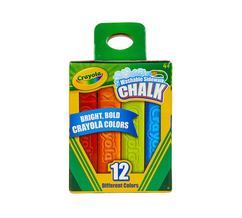 Washable Sidewalk Chalk, 12 Count Crayola