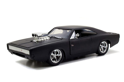1970 Dodge Charger: Fast & Furious (Matte Black) - Diecast Car 1:24 Scale | Jada Toys