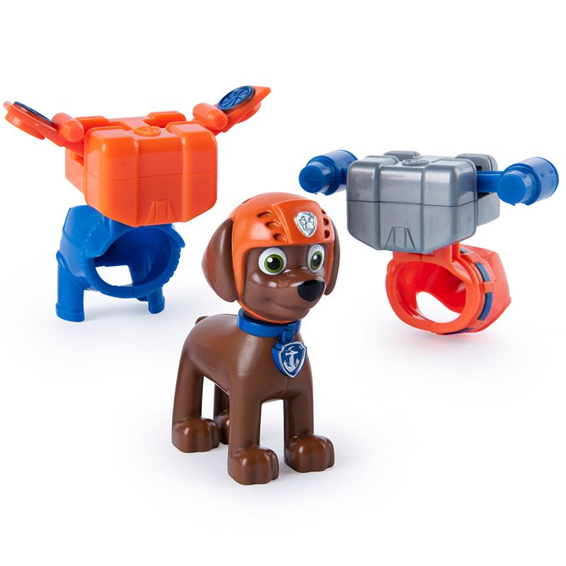 Action Pups Zuma With 2 Clip on Backpacks | PAW Patrol