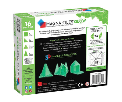 Solid Glow In The Dark 16-Piece Set | Magna-Tiles®