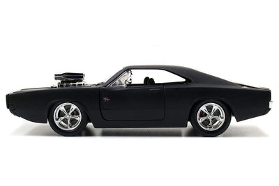 1970 Dodge Charger: Fast & Furious (Matte Black) - Diecast Car 1:24 Scale | Jada Toys