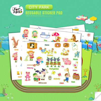 Reusable Stickers Pad: City Park | Jar Melo