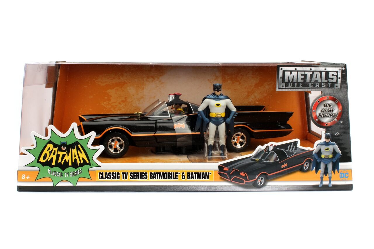 Classic Tv Series Batmobile & Batman (1:24 Scale) | Jada Toys