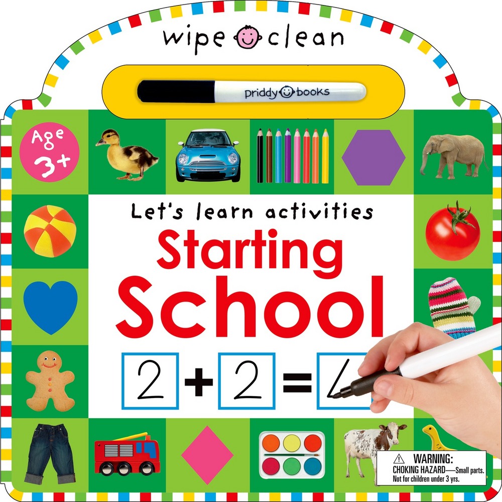 Starting School - Let's Learn Activities | Wipe Clean | Priddy Books