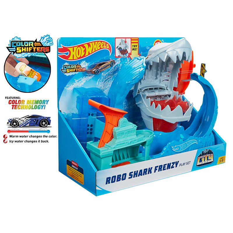 Robo Shark Frenzy Play Set Hot Wheels®