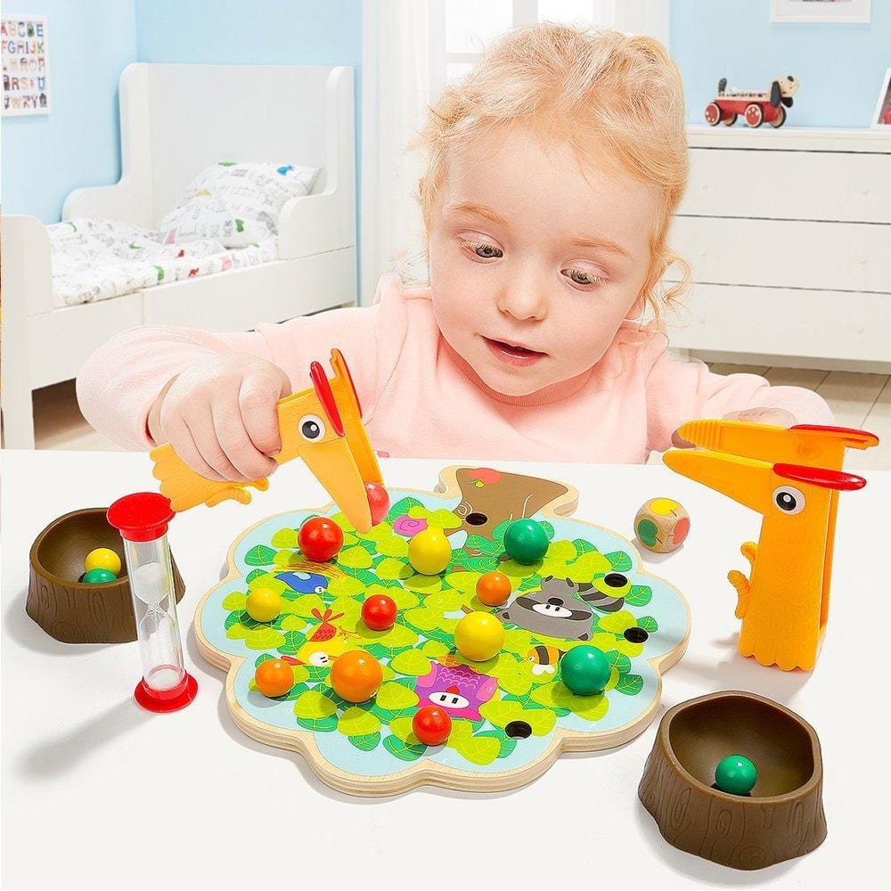 Wooden Pecker's Fruit Fiesta Game | Top Bright by Top Bright Toys Toy