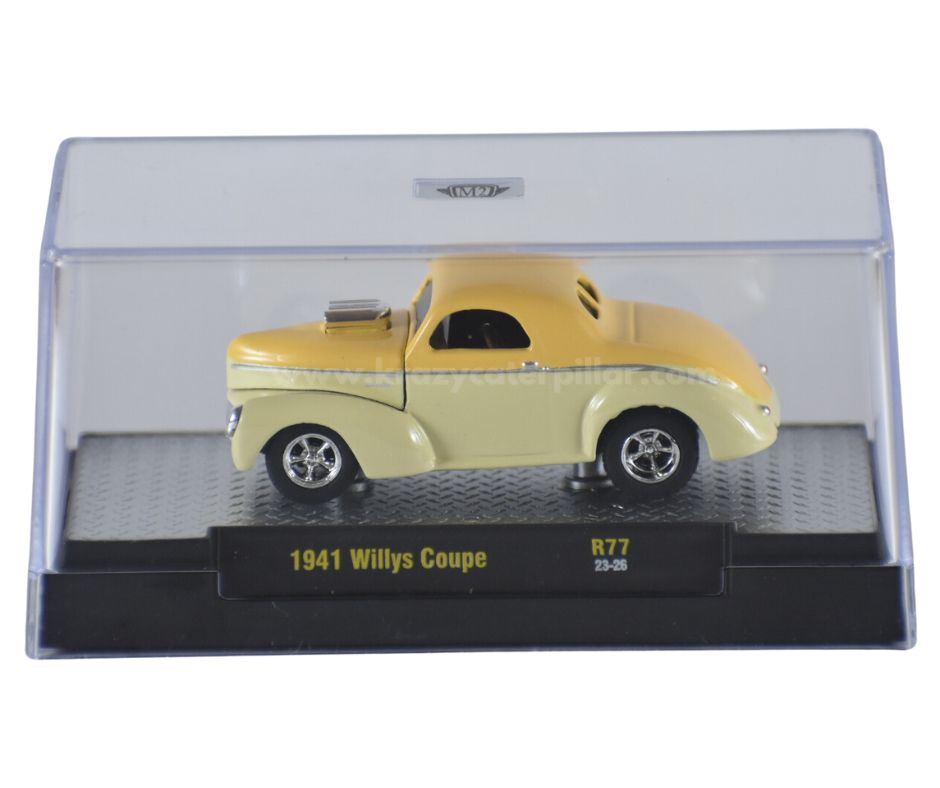 M2 Machines: 1941 Willys Coupe Yellow Diecast Scale Model (1: 64