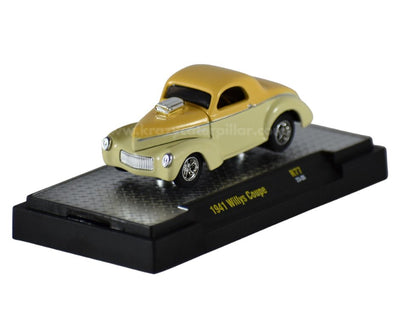 M2 Machines: 1941 Willys Coupe Yellow Diecast Scale Model (1: 64)