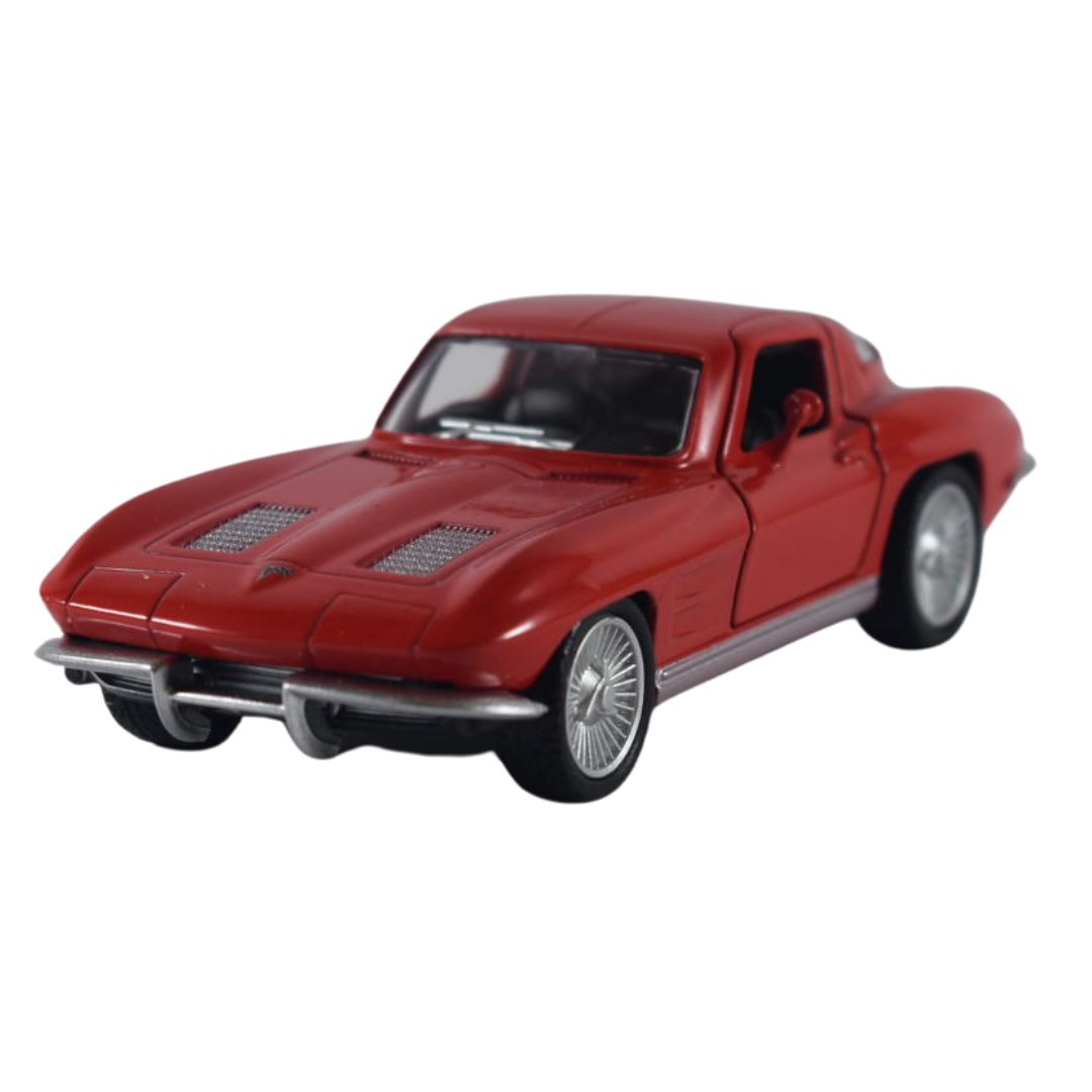 Super Fast City Car : 1963 Chevrolet Corvette Stingray Split Window-Red -Die-Cast Scale Model (1:32)