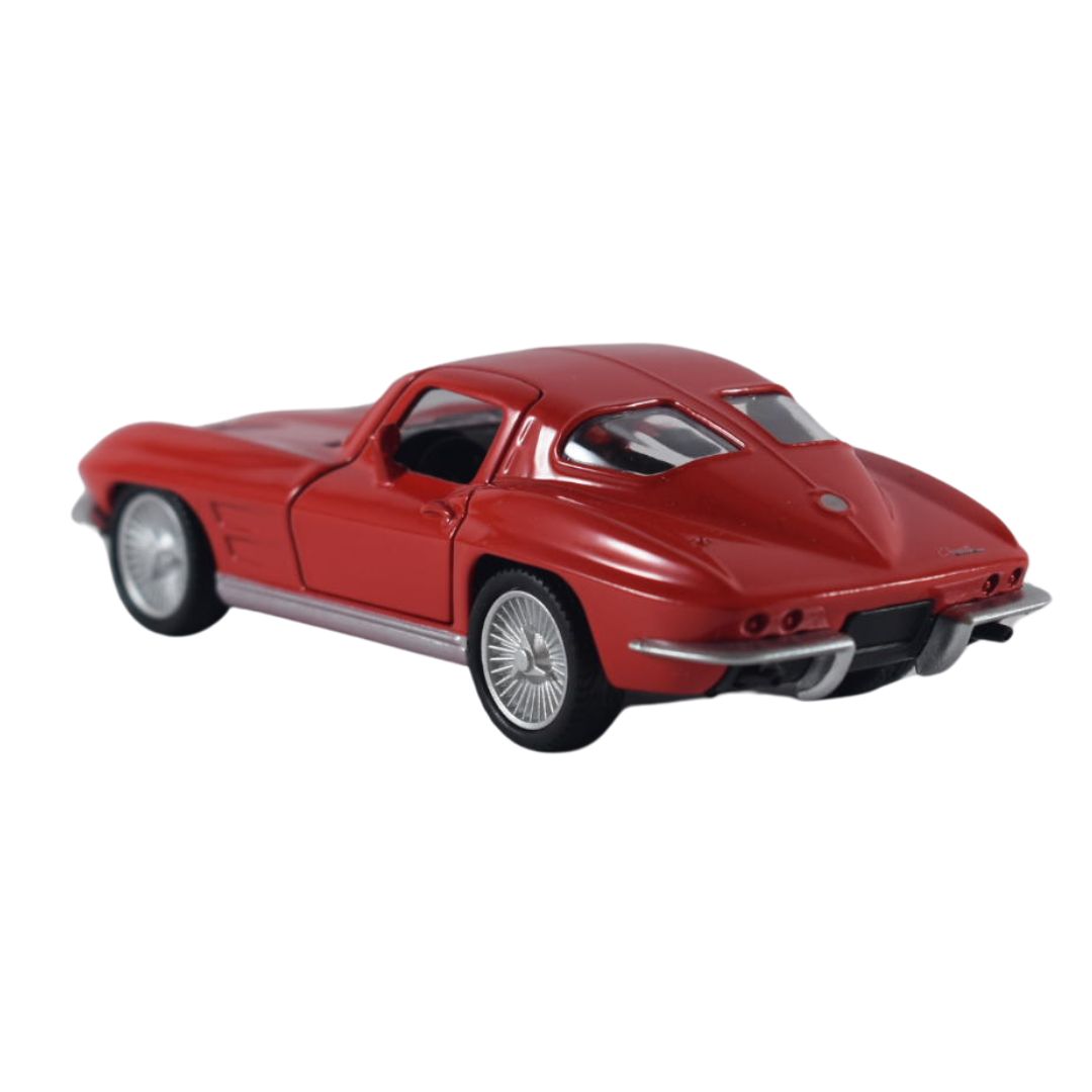 Super Fast City Car : 1963 Chevrolet Corvette Stingray Split Window-Red -Die-Cast Scale Model (1:32)