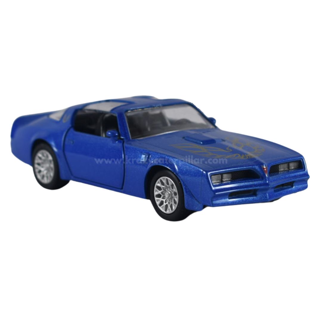 Super Fast City Car : 1978 Pontiac Firebird - Blue Die-Cast Scale Model (1:32)